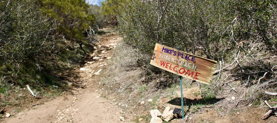 Side trail to Mike's Place