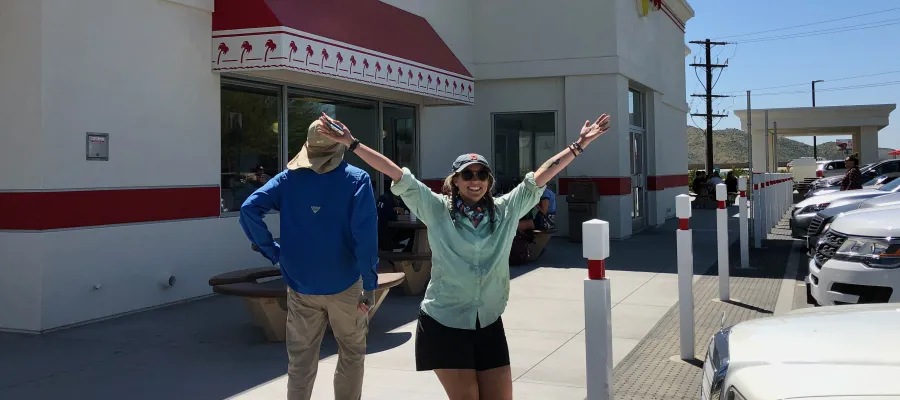 Falls and Spamalot at In-N-Out Burger