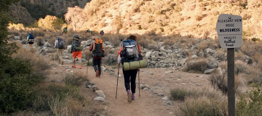 Entering Pleasant View Ridge Wilderness Area