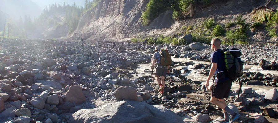 Arriving at Sandy River