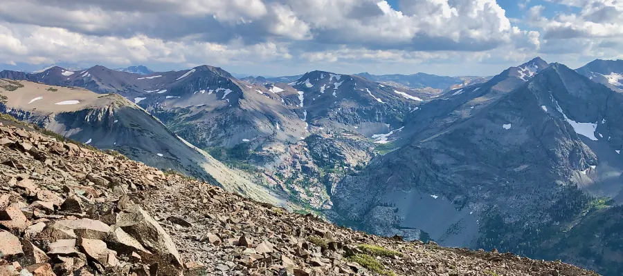 View of mountains in the High Sierra