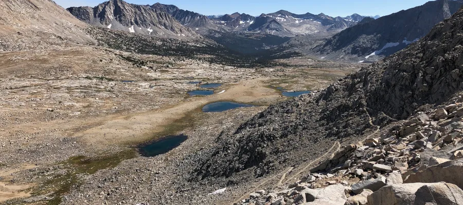 Descending southbound from Mather Pass