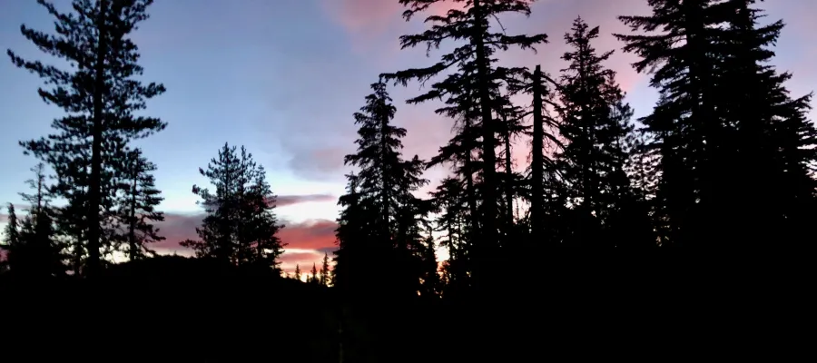 The sky at dawn near Porcupine Lake