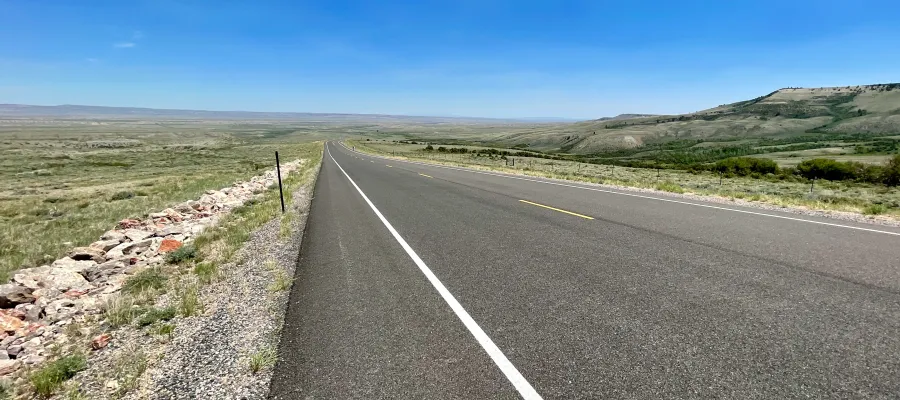 Sage Creek Road in Wyoming