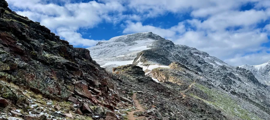 The CDT near Rogers Pass and James Peak