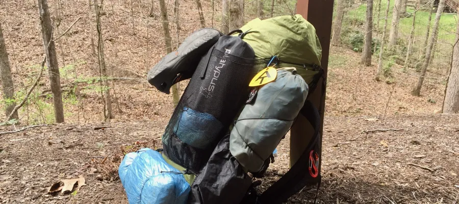 Gravity's packed backpack