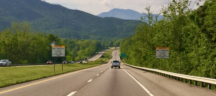Traveling down Interstate 40