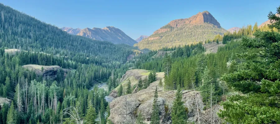 Looking across Eagle Creek