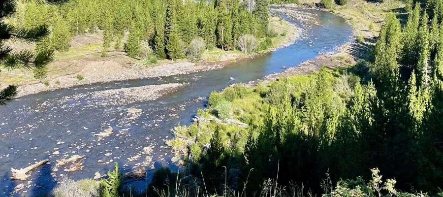 A bend in Lamar River, Yellowstone National Park
