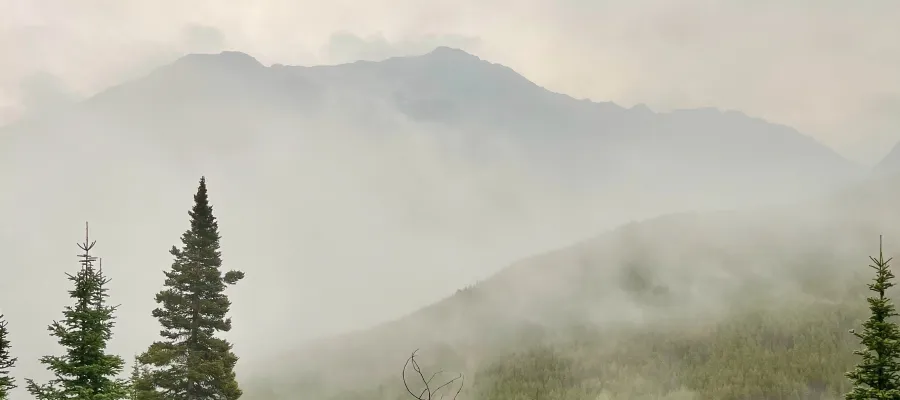 A gloomy view of Spanish Peaks