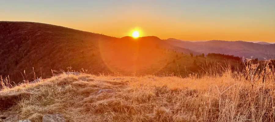 Sunset in Shining Rock Wilderness