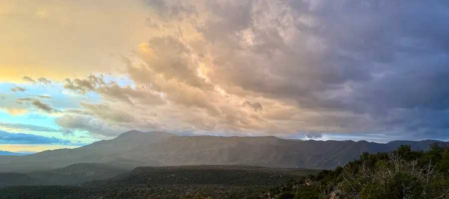Clouds over North Peak in the Mazatzal Wilderness