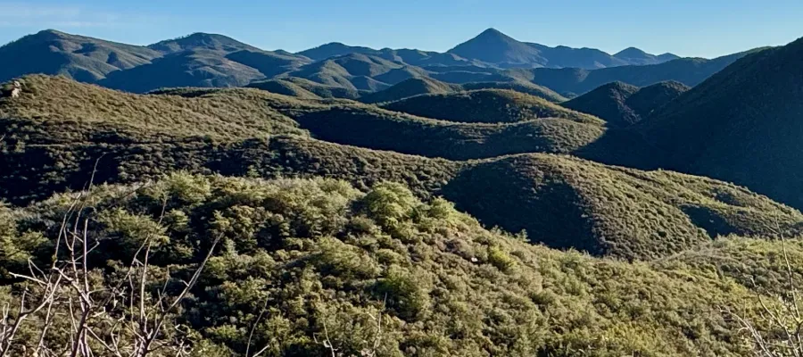 A view across the Mazatzal Mountains