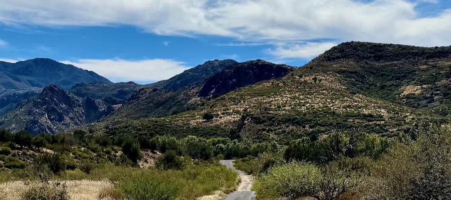 The trailhead at Beeline Highway