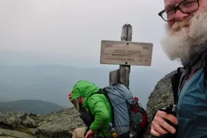 Stick and Gravity on Mt. Madison