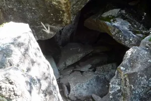 Opening in rocks at Mahoosuc Notch