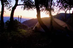 Sunrise view from my tent