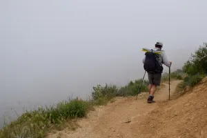 No view because of clouds