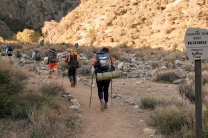 Entering Pleasant View Ridge Wilderness Area