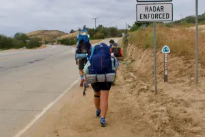 Road walking outside of Agua Dulce