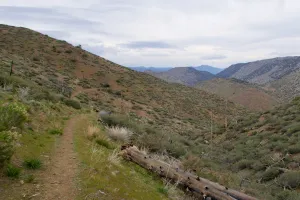 Descending toward Manter Creek on the PCT
