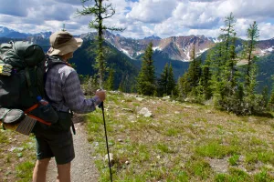 Ralph viewing North Cascade Mountains
