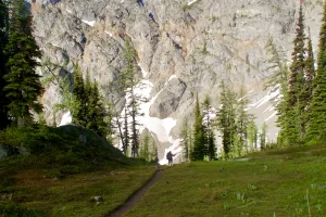 Leaving Woody Pass
