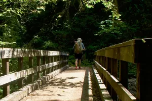 Crossing Rock Creek Bridge