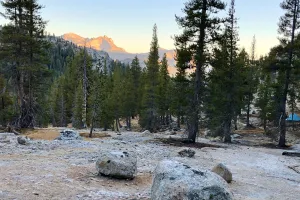 Alpenglow on Cathedral Peak in Yosemite