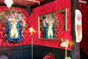 Inside Redlight Hostel, Truckee, California