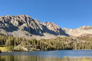 Blue sky over Purple Lake