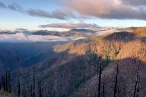 Morning clouds in Marble Mountains Wilderness