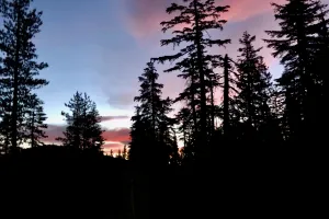 The sky at dawn near Porcupine Lake