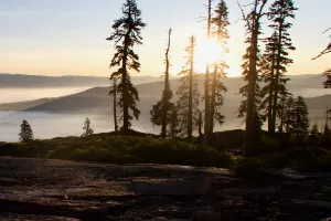 Sunrise on the PCT in Plumas National Forest