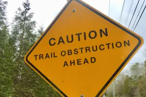 Sign on neighborhood greenway