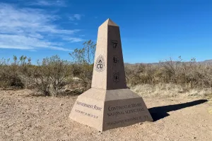 The Continental Divide Monument at Crazy Cook