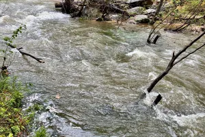 Rushing water