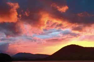 Sunset over the Androscoggin River