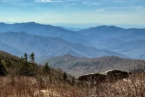 A view from the slope of Celo Knob