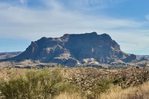 A view of Picketpost Mountain