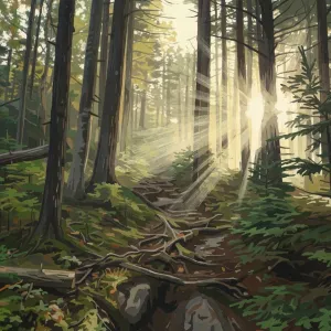 The Appalachian Trail in Maine