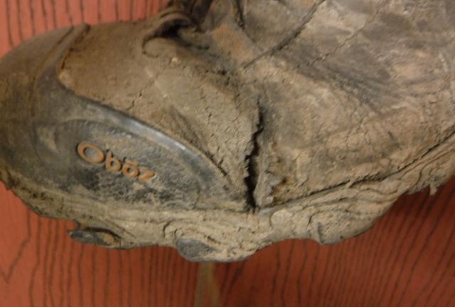Hole in boot