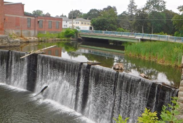 Dam on East Fork of the Housatonic River in Dalton, Mass.