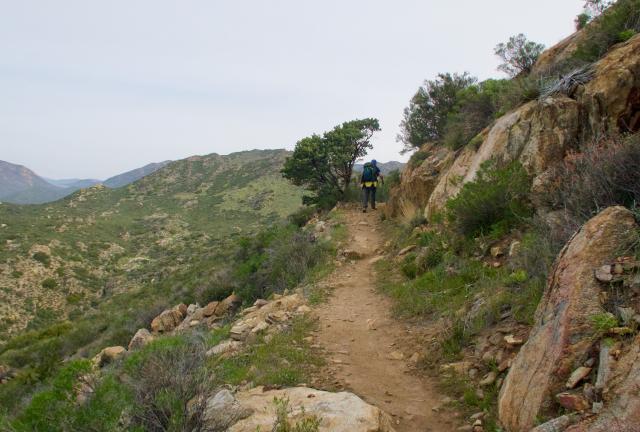 Tengo climbing to Fred Canyon
