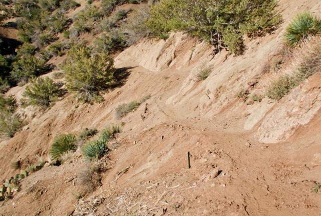 Eroded trail