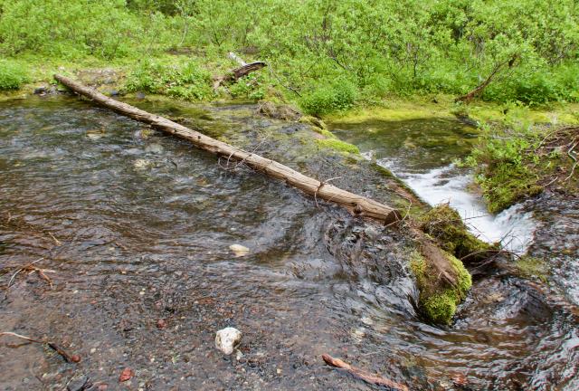 A sketchy stream crossing