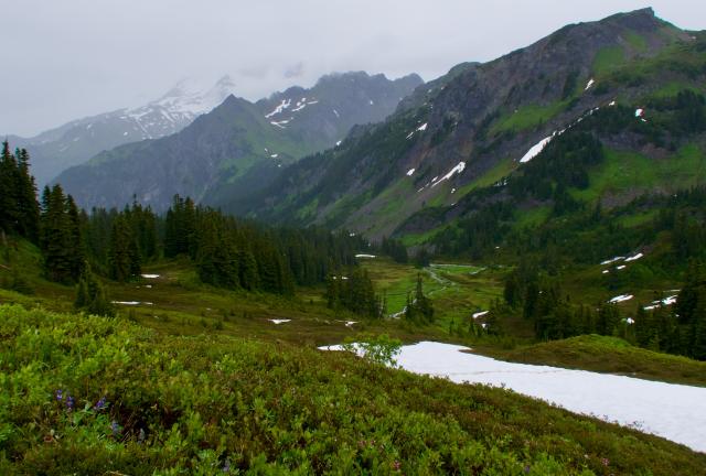 Patches of snow at White Pass
