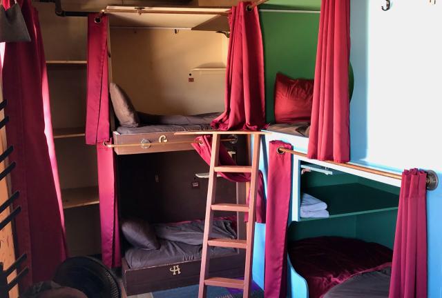 A bunk room in Redlight Hostel