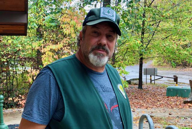 Rob, the camp host at Thunder Rock Campground