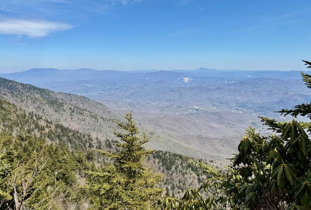 A view of a rock quarry near Spruce Pine, N.C.